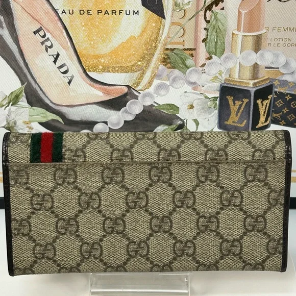 GUCCI Sherry Line Monogram Continental Wallet 😍❤️ - Picture 4 of 17